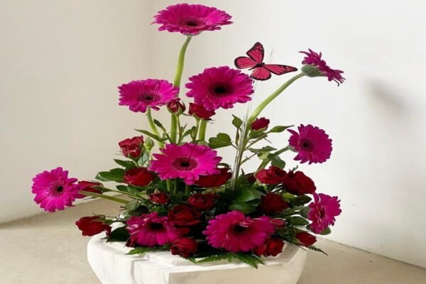 gerbera basket